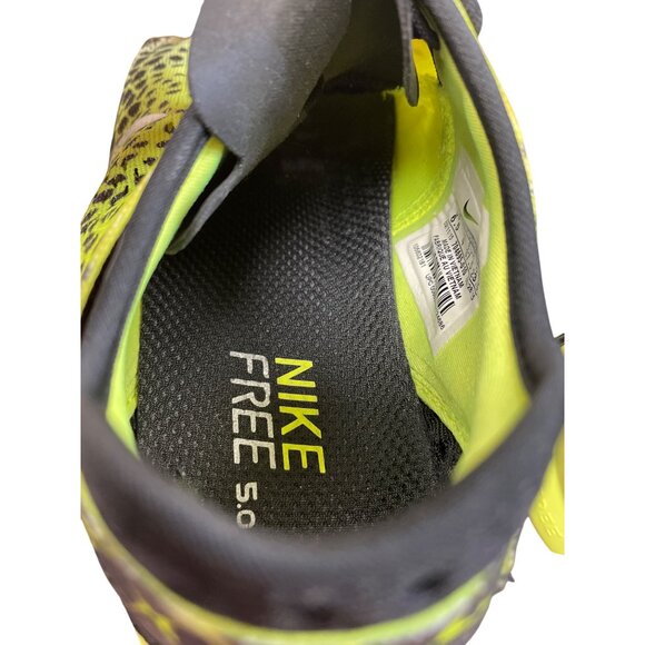 Nike Free 5.0 V4 womans yellow black running sneakers shoes size 6.5 SKU 8348 - Picture 10 of 12
